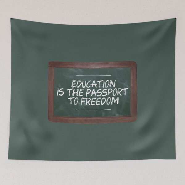 Item preview, School blackboard with chalk writing lessons pupil teacher - education designed and sold by MadandMean.