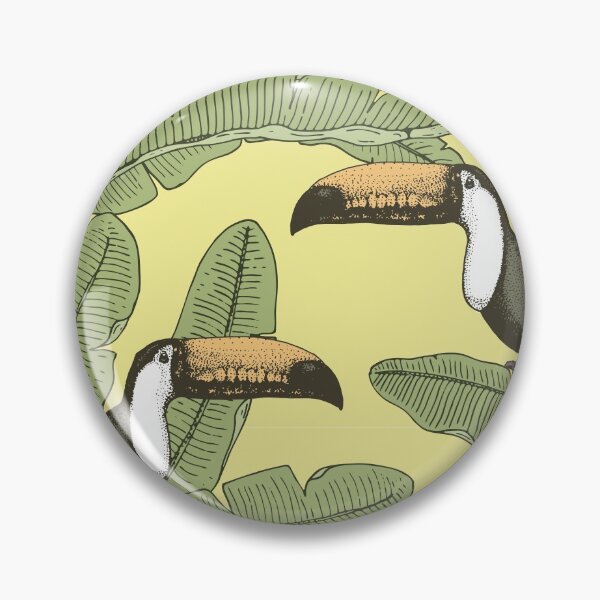 Item preview, Jungle pattern with Toucan birds designed and sold by baligaia.
