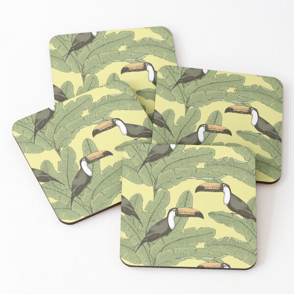 Item preview, Jungle pattern with Toucan birds designed and sold by baligaia.