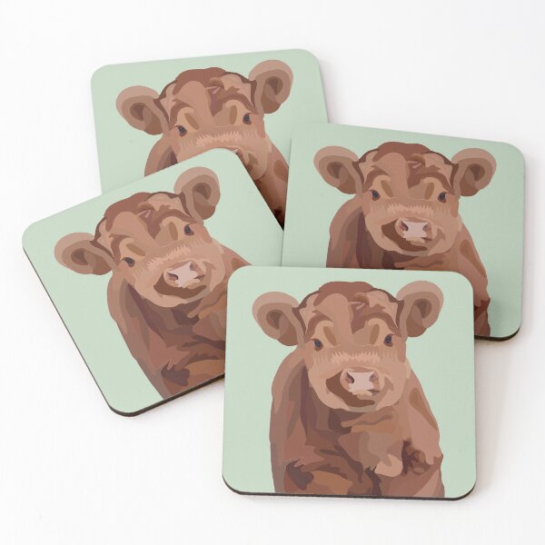 Item preview, Fuzzy Cow illustration  designed and sold by Hisgoodgrace.