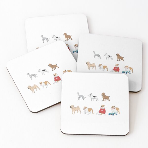 Item preview, Funny Playful Dogs Bulldog Bull Terrier Pet Animal  designed and sold by LSNDesign.