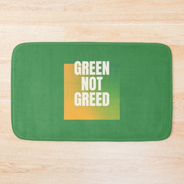 Item preview, Green NOT Greed designed and sold by sillyaprons.