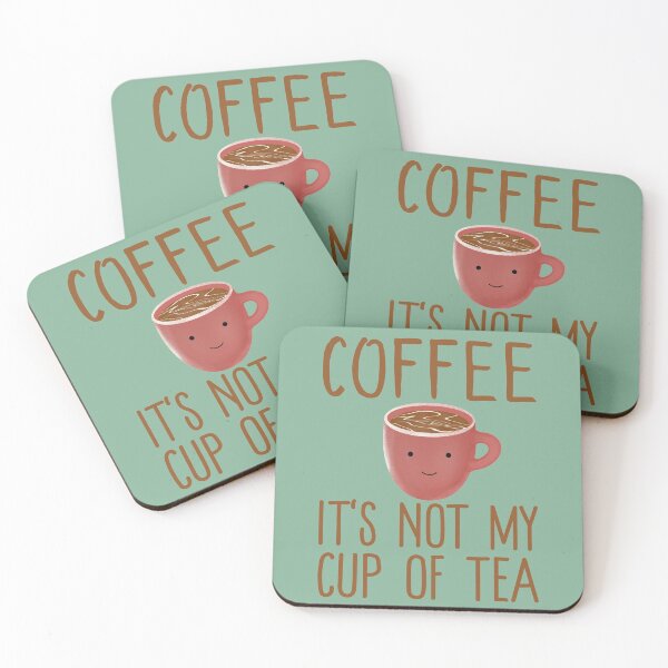 Item preview, Coffee It's Not My Cup Of Tea - Cute Kawaii Coffee Tea Gift designed and sold by Kawaiindoodle.