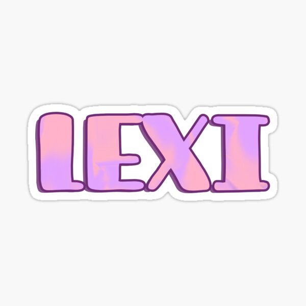 lexi-name-design-sticker-for-sale-by-sunny-day-art-redbubble