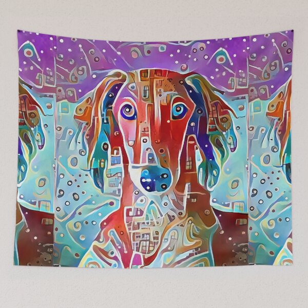 Item preview, Dog papercut and quilt designed and sold by Designwebjae.