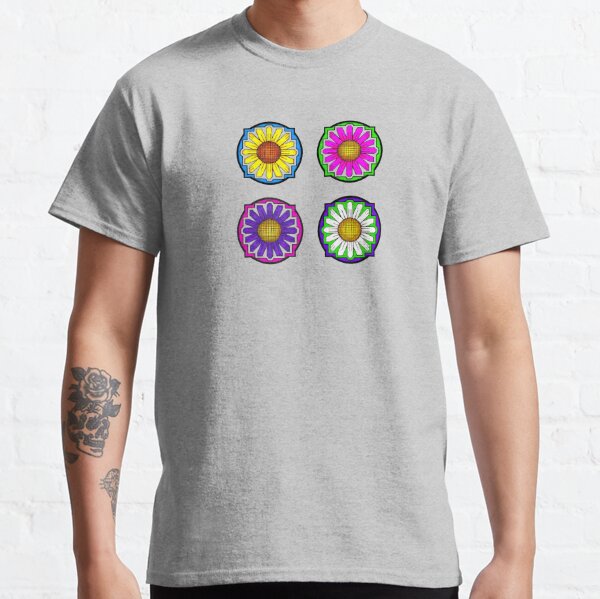 Graphic DAISY Doodle (four-flower set) Classic T-Shirt