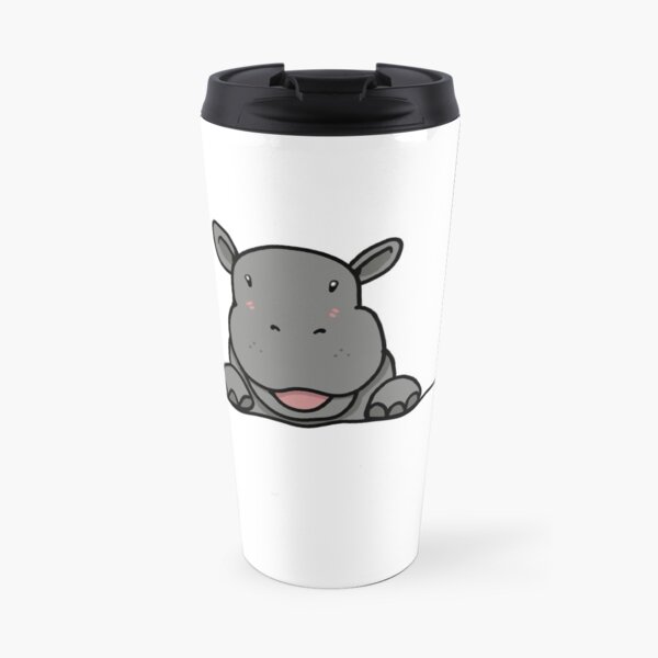Cute Hippo Travel Mug