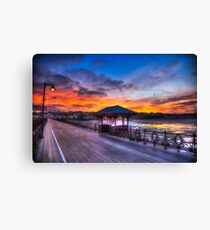 Ryde Pier Sunset Canvas Print