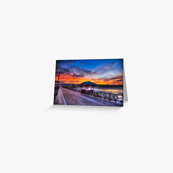 Ryde Pier Sunset Greeting Card