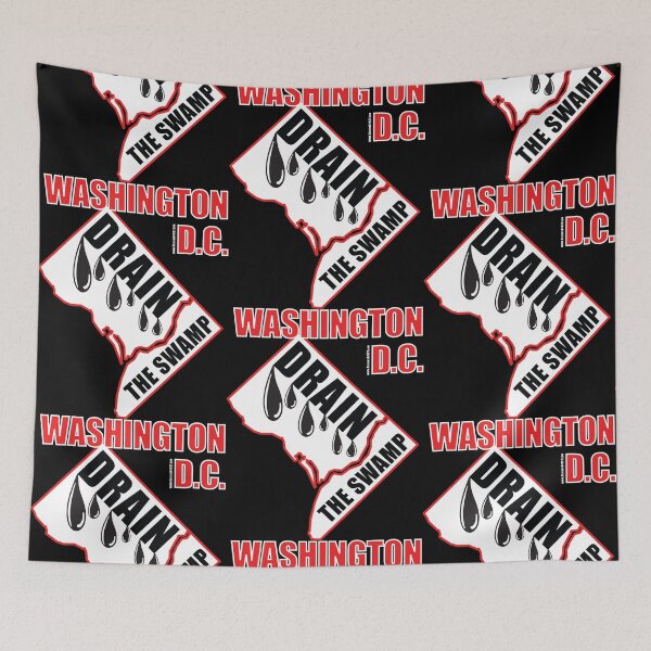 Item preview, Funny Washington DC Map, Drain The Swamp designed and sold by K. Scott  Teeters.