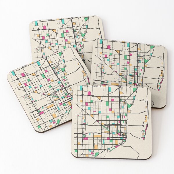 Item preview, Miami, Florida Street Map designed and sold by A Deniz Akerman.
