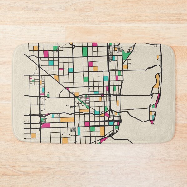 Item preview, Miami, Florida Street Map designed and sold by A Deniz Akerman.