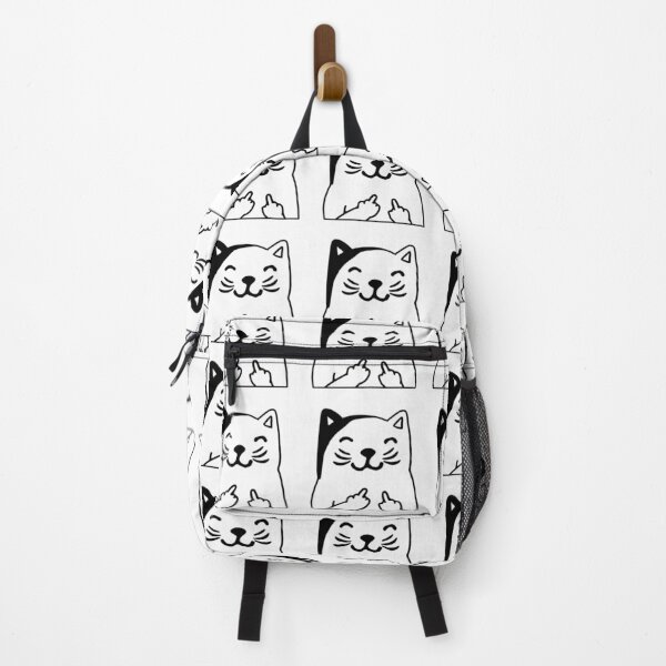 Item preview, Cute cat with middle fingers designed and sold by cattasticmerch.
