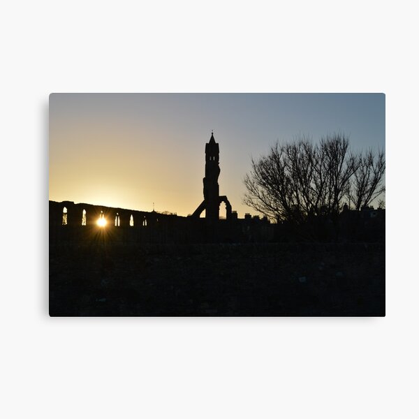 Autumn Sunset over St Andrews Cathedral Canvas Print