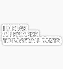 Pegatina Compromiso con los pantalones de béisbol