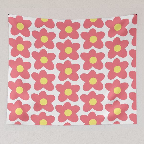 Item preview, pink wonky flower designed and sold by terididcote.