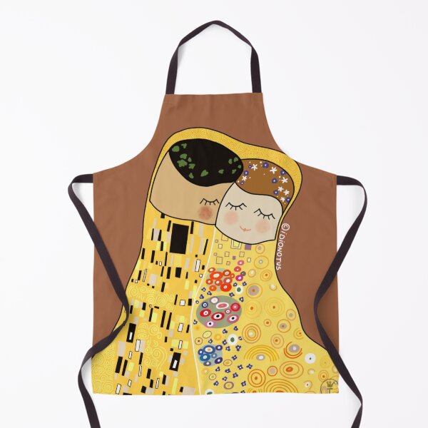 Item preview, The kiss, Gustav Klimt simplified designed and sold by IDIONOTUS.