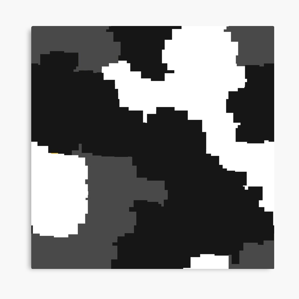 Pixel Camouflage Black White Poster By Eidrood Redbubble