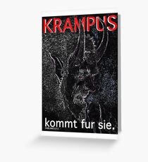 Krampus kommt fur sie. Greeting Card