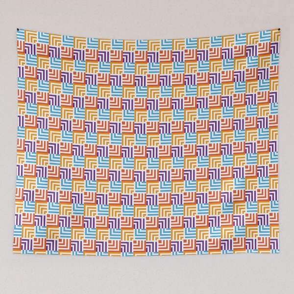 Item preview, geometric color pattern with happy color designed and sold by mbelmar.