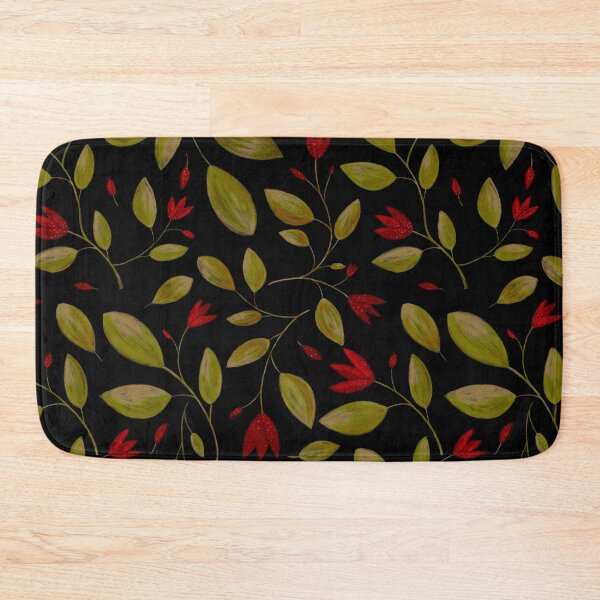 Item preview, Red Autumn flower pattern designed and sold by LaurenHWyatt.