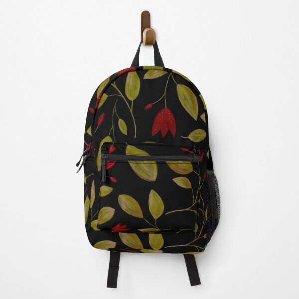 Item preview, Red Autumn flower pattern designed and sold by LaurenHWyatt.