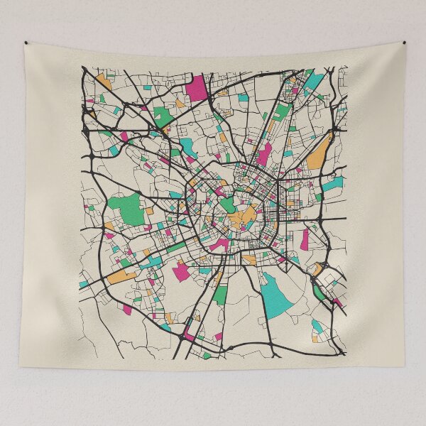 Item preview, Milan, Italy Street Map designed and sold by A Deniz Akerman.