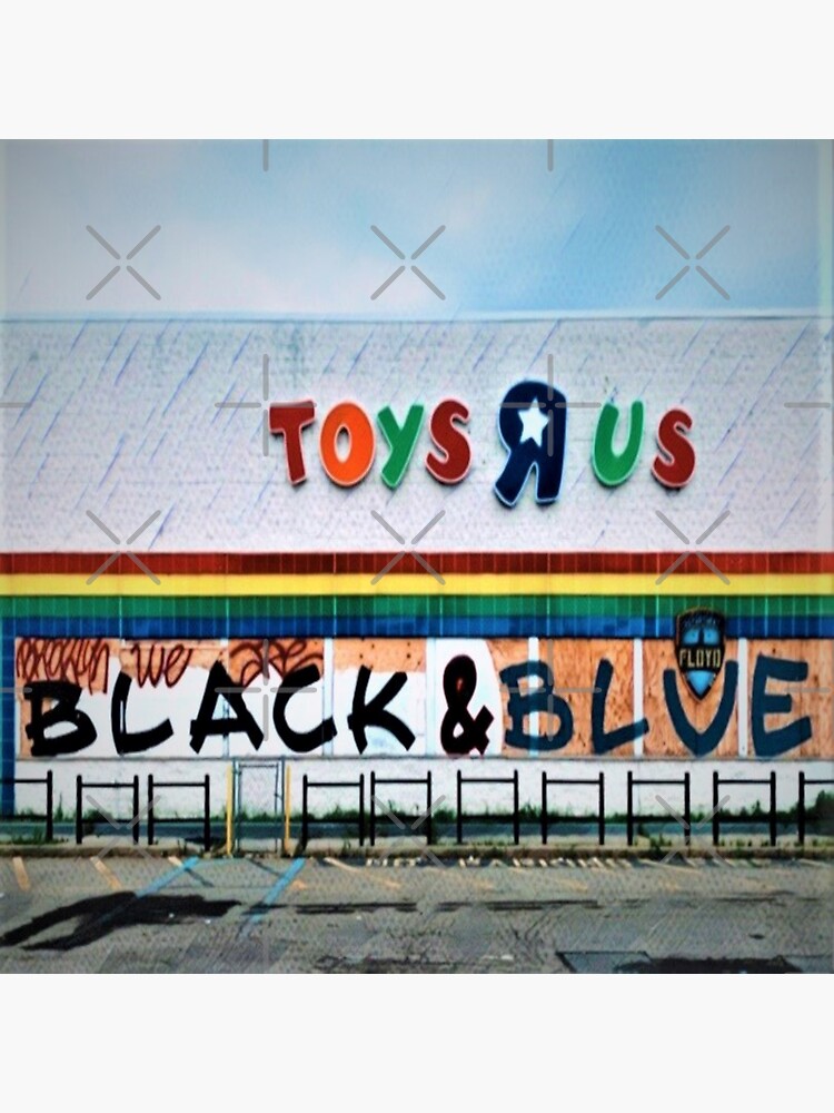 "Black & Blue" Sticker for Sale by bipolarvirgoart Redbubble