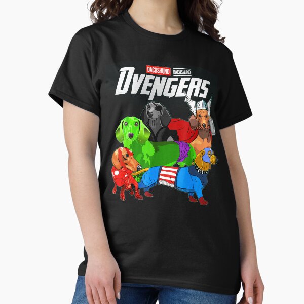 Item preview, Dvengers T Shirt Funny Dog Dachshund Gift  for Men Women, Gift Halloween Day, Thanksgiving, Christmas Day  designed and sold by SarahGloriaTees.