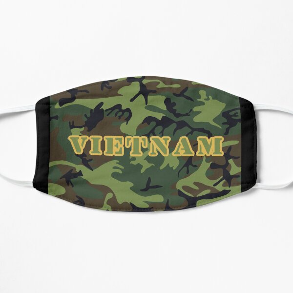Vietnam war camouflage khaki face mask 2 - veterans of the forgotten war / heroes all Flat Mask