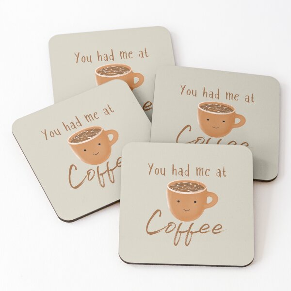 Item preview, You Had Me At Coffee - Cute Kawaii Coffee Graphic designed and sold by Kawaiindoodle.
