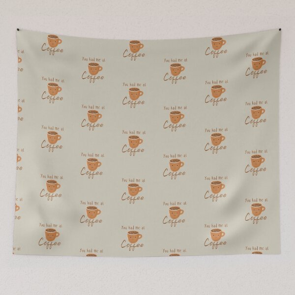 Item preview, You Had Me At Coffee - Cute Kawaii Coffee Graphic designed and sold by Kawaiindoodle.