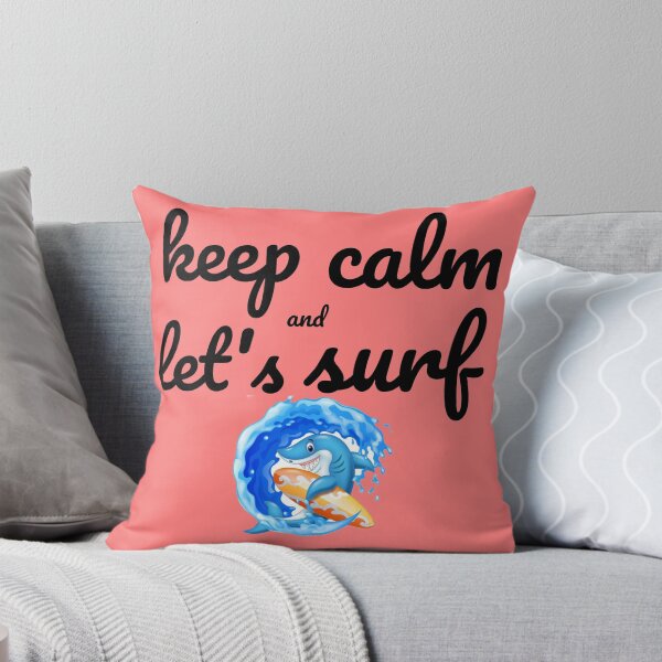 Item preview, Keep calm and let's surf,shark designed and sold by Toothless-3377.