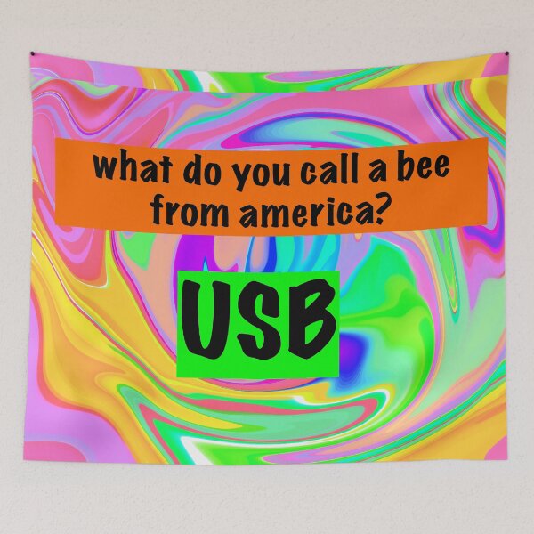 Item preview, what do you call a bee from america ,usb designed and sold by sarina G.