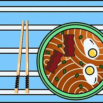 Artwork thumbnail, Line art noodle bowl by JTatum95
