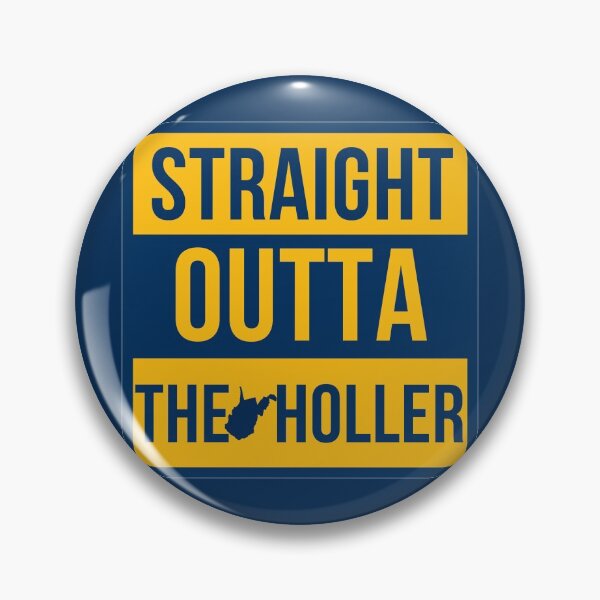 Item preview, West Virginia Straight Outta The Holler State Map Shirts Stickers designed and sold by Pittsburgh 412 Steel City Yinzers.