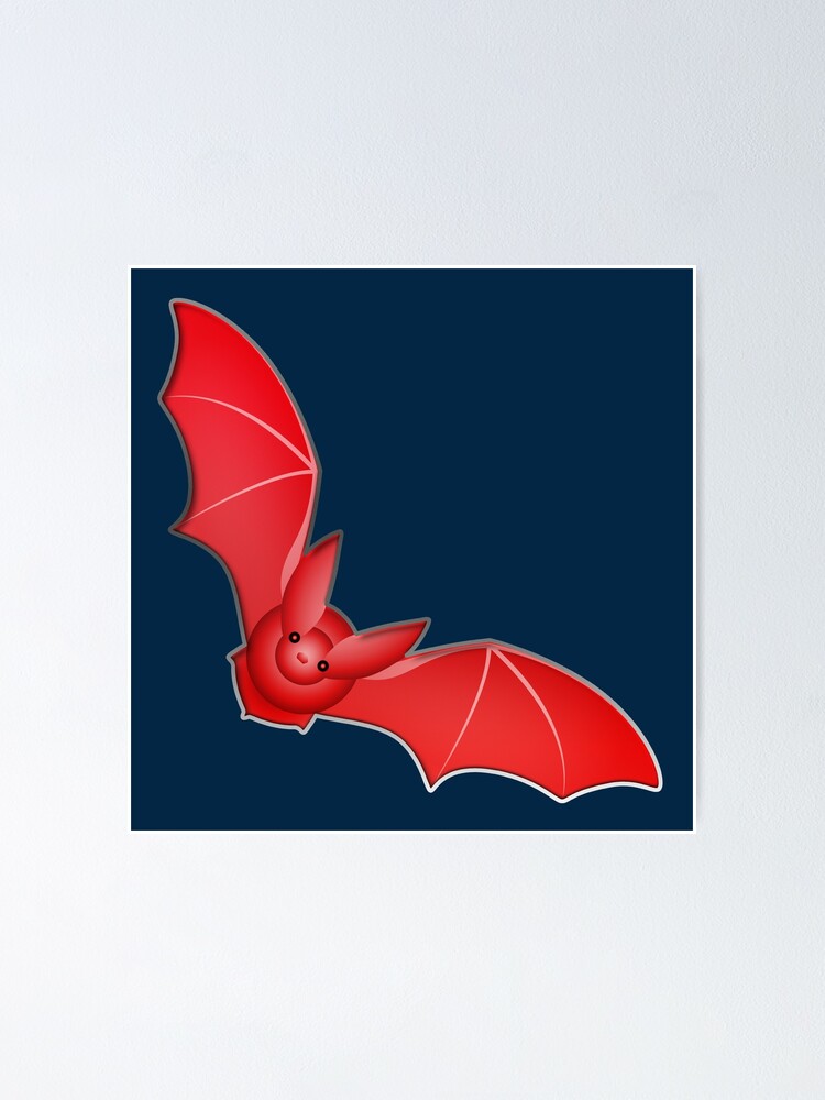 "Demon Possessed Bat Devilish Cool Flying Rats" Poster for Sale by