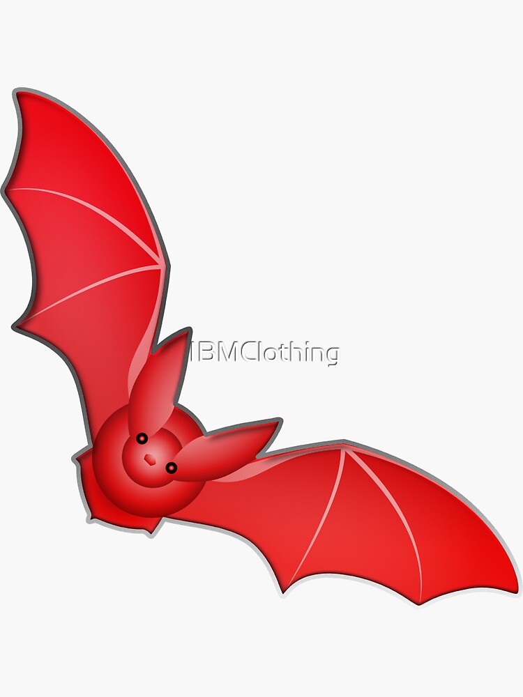 "Demon Possessed Bat Devilish Cool Flying Rats" Sticker for Sale by