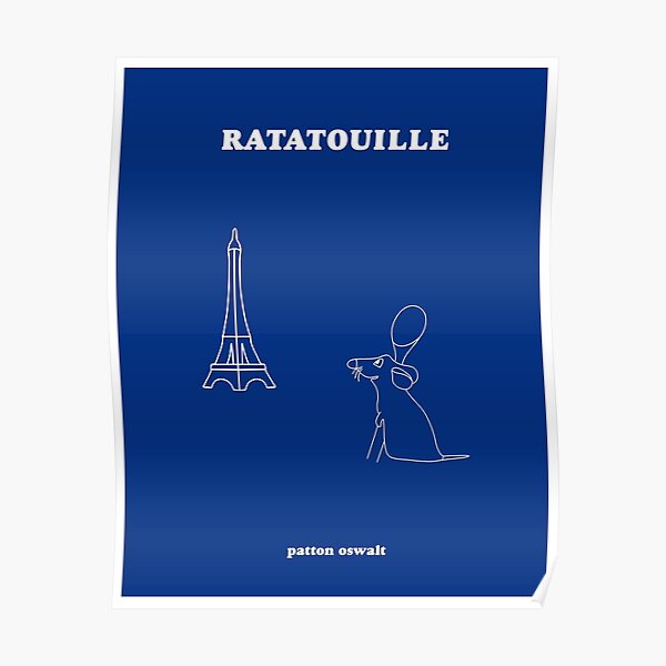 Ratatouille minimaliste Poster