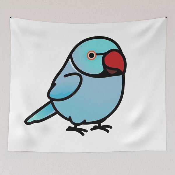 Item preview, Blue Indian Ringneck Parrot designed and sold by MillanMarketing.