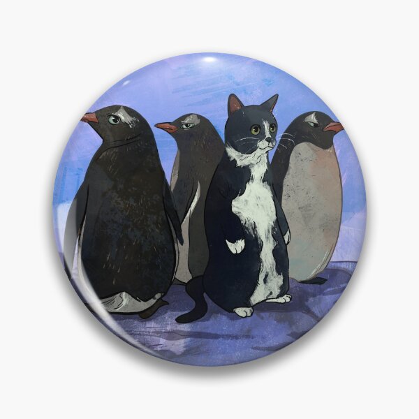 Item preview, Blend in Penguins: daily cat drawing day 51 designed and sold by emwheezie.
