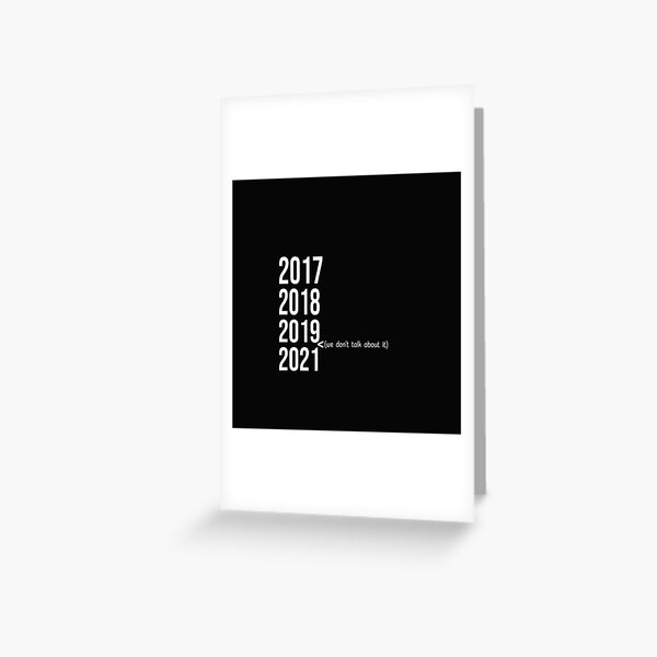 Carte De Vœux Au Revoir Bonjour 21 Nouvel An Par Bleusky Redbubble