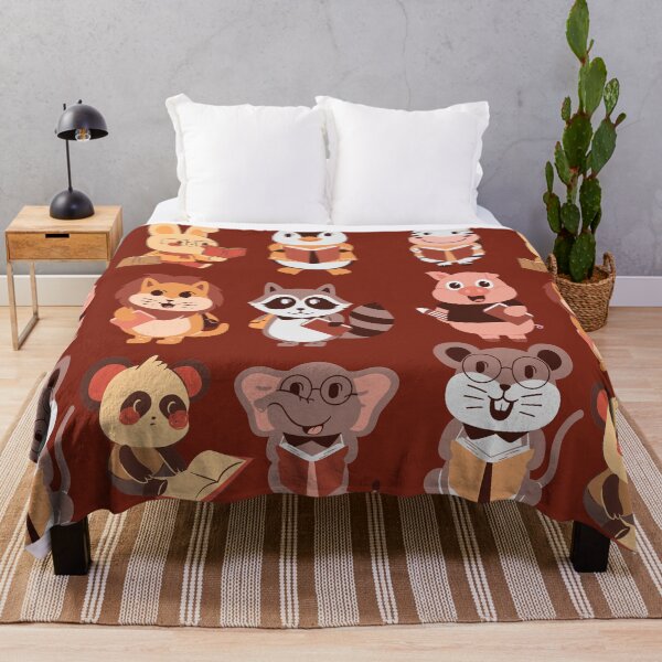 Item preview, Cute reading animals pattern designed and sold by Faeblehoarder.