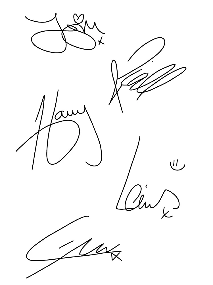 One Direction Autographs