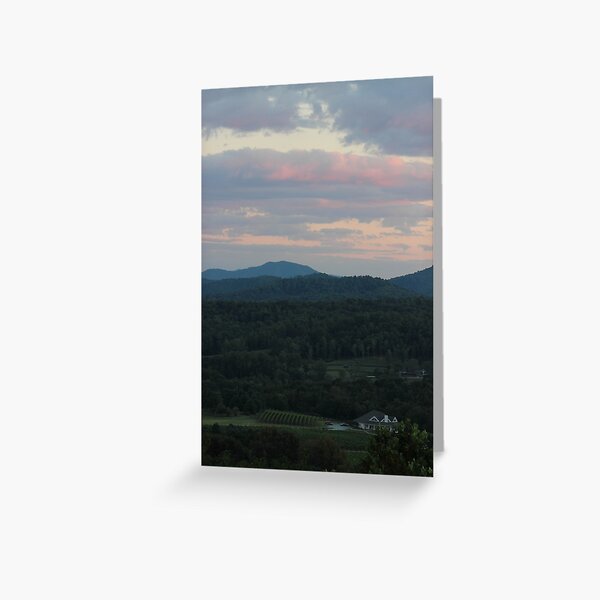 The house in the Blue Ridge Mountains Greeting Card