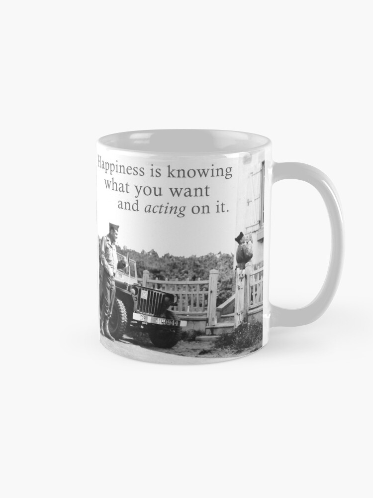 Alternate view of Happiness Is Knowing What You Want And Acting On It - A Meme For Lovers Mug