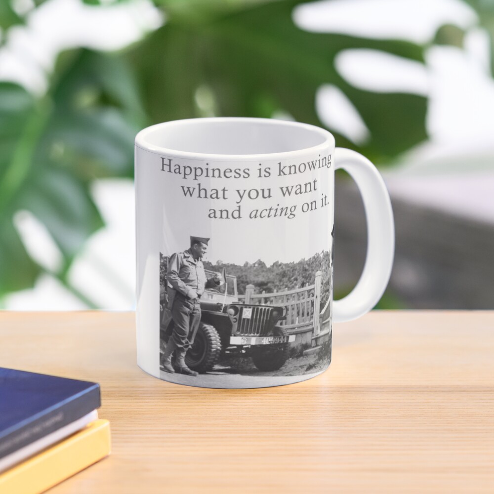 Happiness Is Knowing What You Want And Acting On It - A Meme For Lovers Mug