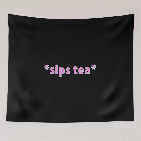 Item preview, Sips Tea Pink Color For Girls Groovy Text Viral Meme designed and sold by creativeloog.