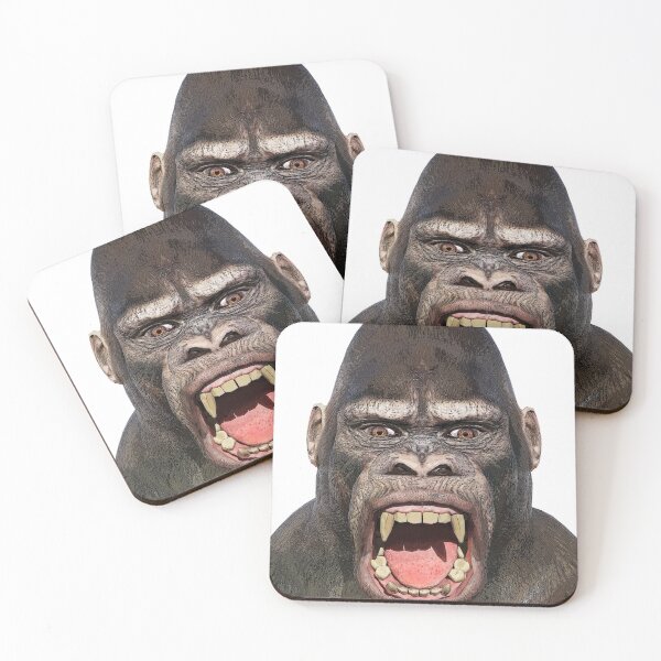 Item preview, Angry gorilla, monkey, great ape designed and sold by MIRO3D.