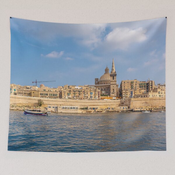 Item preview, Coastal landscape of Valletta, Malta designed and sold by lena-maximova.